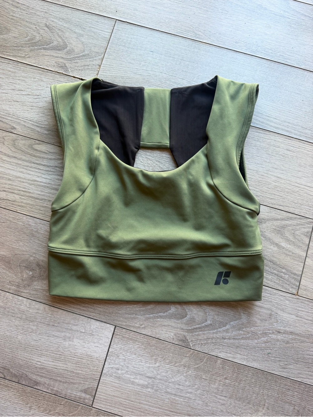 Olive Green Forme Power Bra Medium
